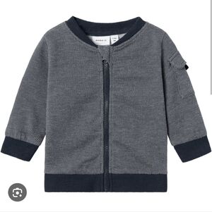 NWT Baby Name It Dark Sapphire Zip-Up Sweater ~sz 9 M